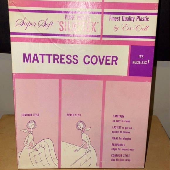 NOS/NIB: Vintage Ex Cell SILK TEX Queen Size Mattress Cover - Picture 1 of 5